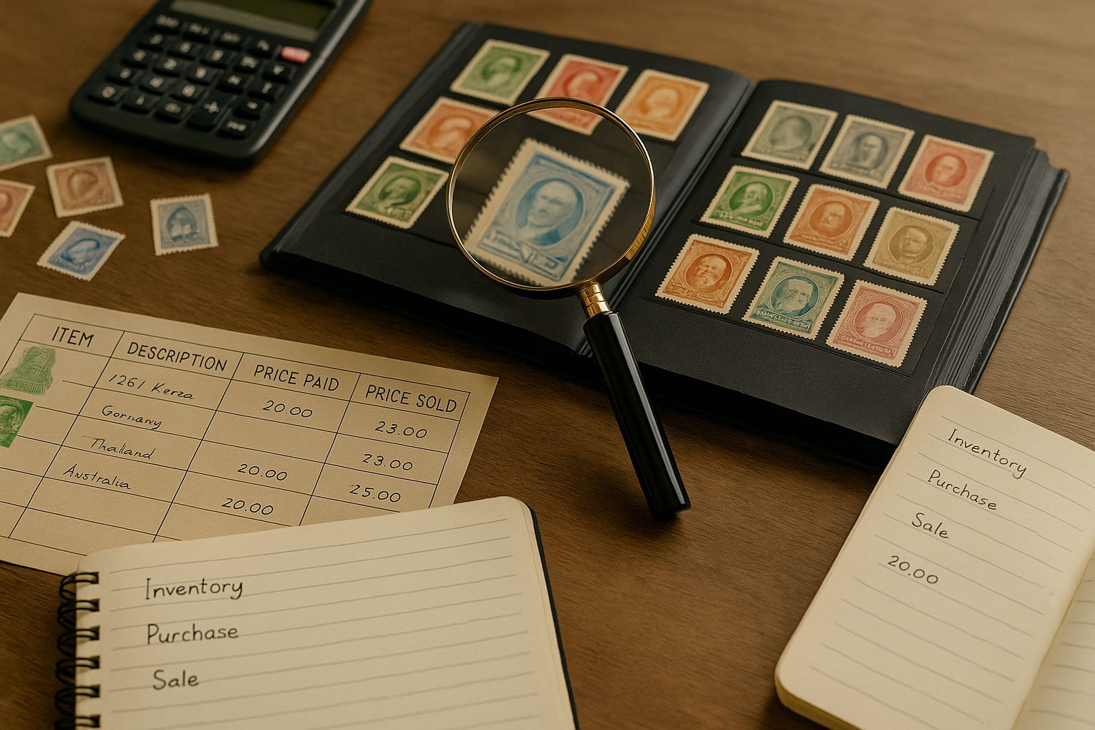 Using Accounting Practices to Manage Your Stamp Collection